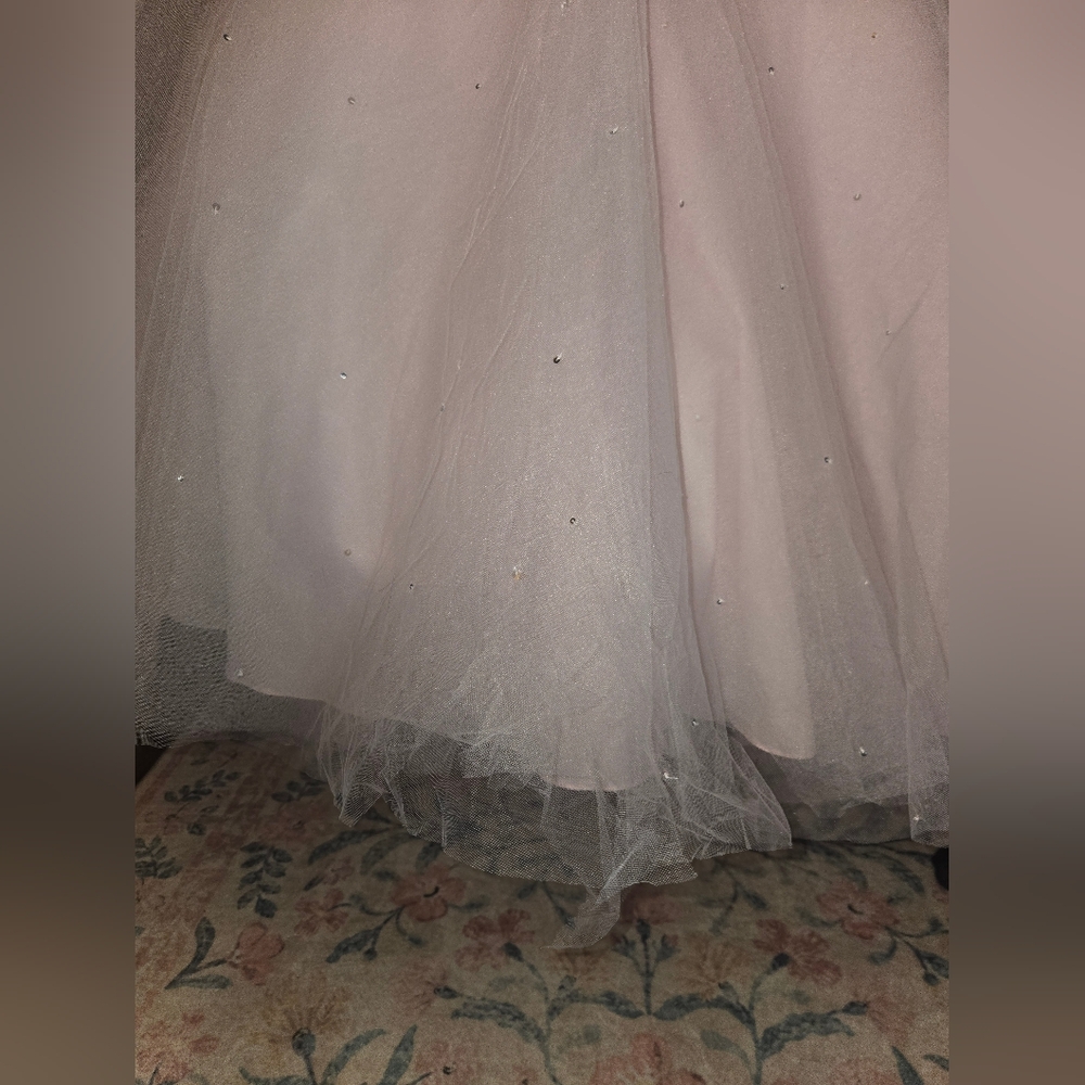 Morilee by Madeline Gardner Blush Tulle Ballgown | Prom Formal 0–2 - Picture 15 of 15